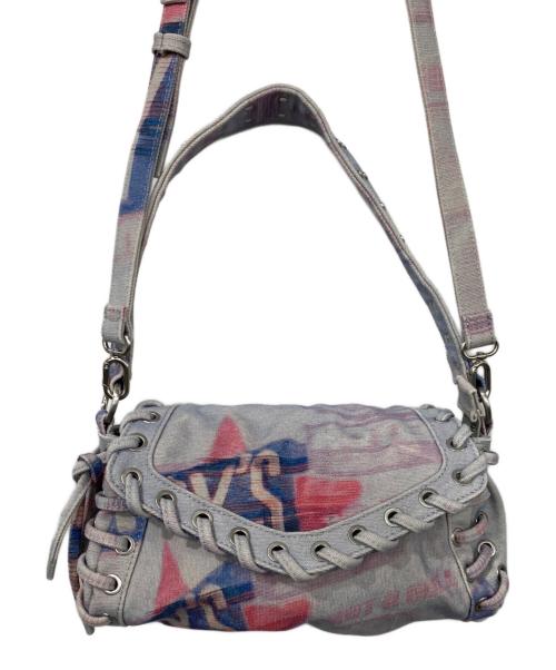 Desigual（デシグアル）Desigual (デシグアル) ショルダーバッグ スカイブルー×ピンクの古着・服飾アイテム