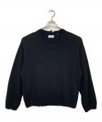 SATURDAYS SURF NYCサタデーズサーフニューヨーク）の古着「Charles Vintage V-Neck Sweater」｜ブラック