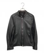 HAREハレ）の古着「シングルライダースジャケット」｜ブラック