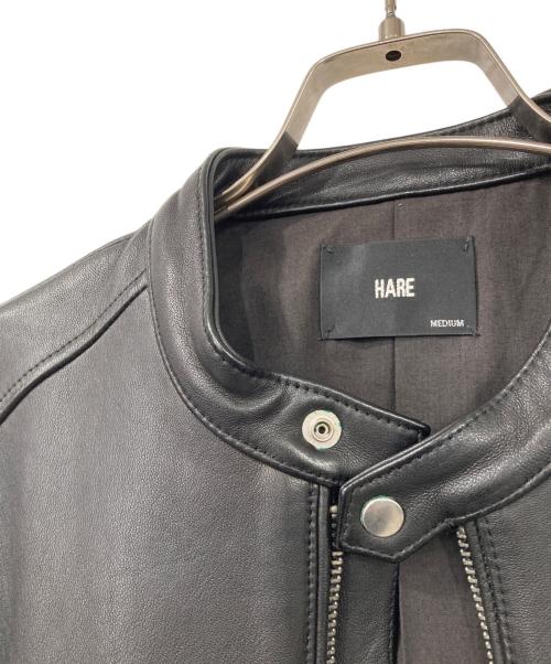 HARE（ハレ）HARE (ハレ) シングルライダースジャケット ブラック サイズ:Mの古着・服飾アイテム
