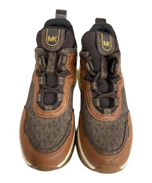 MICHAEL KORS（マイケル・コース）MICHAEL KORS (マイケル・コース) OLYMPIA ETREME TRAINER ブラウン サイズ:8Mの古着・服飾アイテム