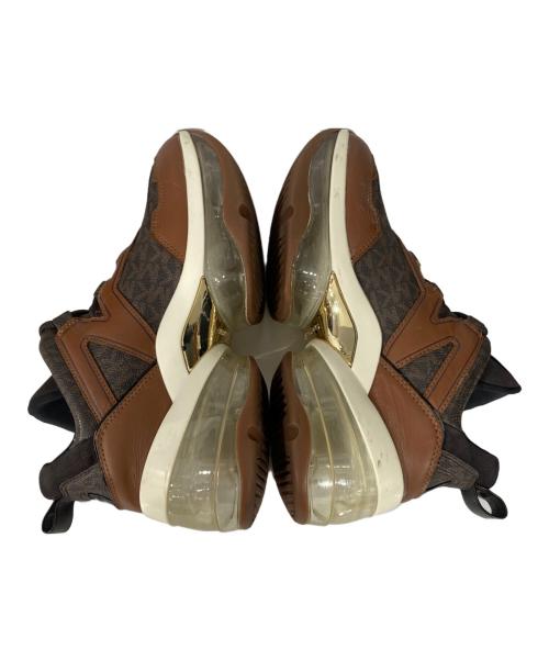 MICHAEL KORS（マイケル・コース）MICHAEL KORS (マイケル・コース) OLYMPIA ETREME TRAINER ブラウン サイズ:8Mの古着・服飾アイテム