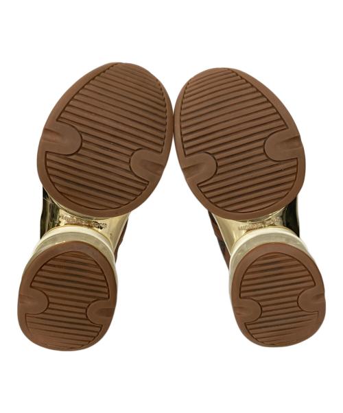MICHAEL KORS（マイケル・コース）MICHAEL KORS (マイケル・コース) OLYMPIA ETREME TRAINER ブラウン サイズ:8Mの古着・服飾アイテム