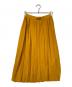 KURASHI&Trips PUBLISHING（クラシアンドトリップス パブリッシング）の古着「ワザあり編み地のニットプリーツスカート」｜イエロー