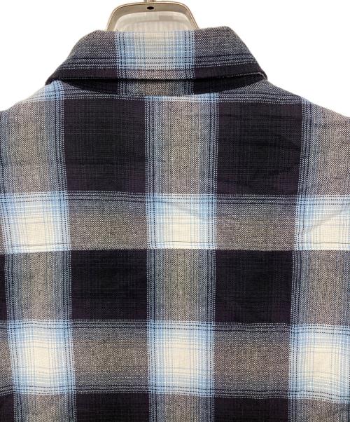 CalTop（キャルトップ）CalTop (キャルトップ) オンブレオープンカラー半袖シャツ ブルー サイズ:Lの古着・服飾アイテム