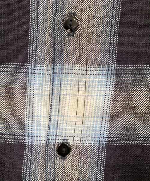 CalTop（キャルトップ）CalTop (キャルトップ) オンブレオープンカラー半袖シャツ ブルー サイズ:Lの古着・服飾アイテム