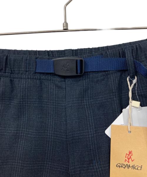 GRAMICCI（グラミチ）GRAMICCI (グラミチ) 417 by EDIFICE (417 バイ エディフィス) 別注グレンチェックストレッチパンツ ネイビー サイズ:S 未使用品の古着・服飾アイテム