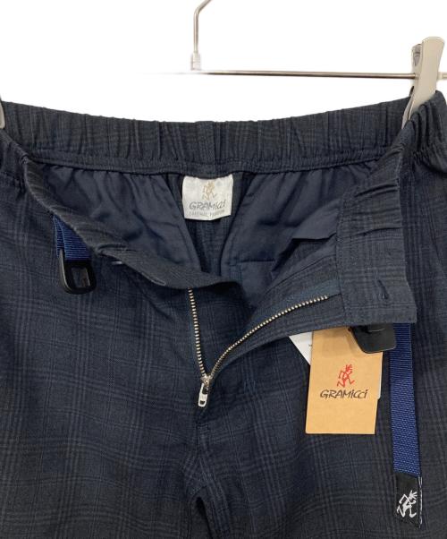 GRAMICCI（グラミチ）GRAMICCI (グラミチ) 417 by EDIFICE (417 バイ エディフィス) 別注グレンチェックストレッチパンツ ネイビー サイズ:S 未使用品の古着・服飾アイテム