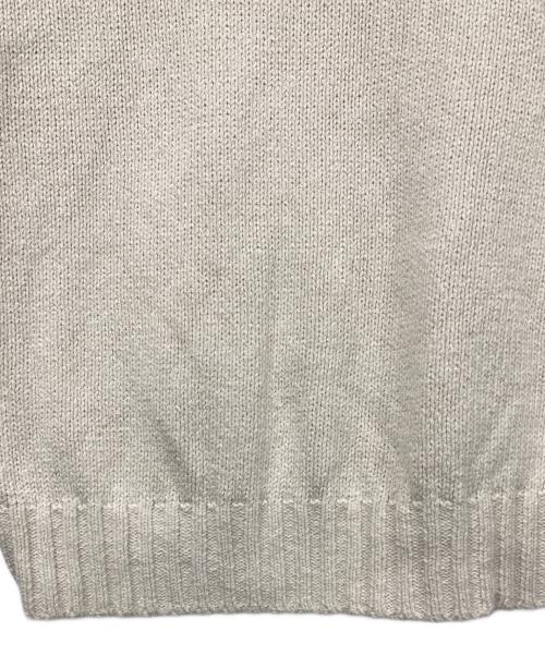 POLO RALPH LAUREN（ポロ・ラルフローレン）POLO RALPH LAUREN (ポロ・ラルフローレン) コットンVネックニット ホワイト サイズ:Lの古着・服飾アイテム