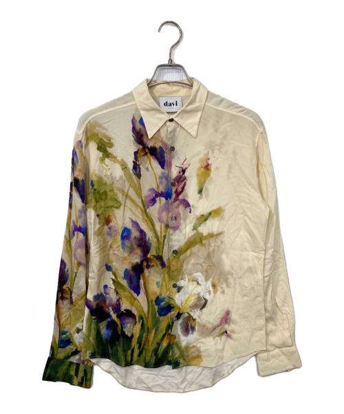 davi paris（ダヴィ パリ）davi paris (ダヴィ パリ) デザインシャツ ベージュ サイズ:Sの古着・服飾アイテム