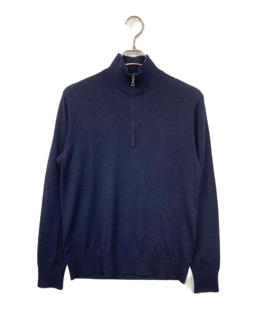 BROOKS BROTHERS（ブルックスブラザーズ）BROOKS BROTHERS (ブルックスブラザーズ) メリノウールハーフジップニット ネイビー サイズ:SIZE Sの古着・服飾アイテム
