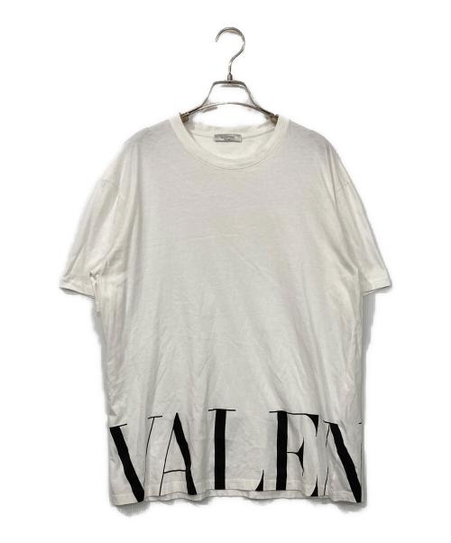 VALENTINO（ヴァレンティノ）VALENTINO (ヴァレンティノ) ロゴプリントTシャツ ホワイト サイズ:XXLの古着・服飾アイテム