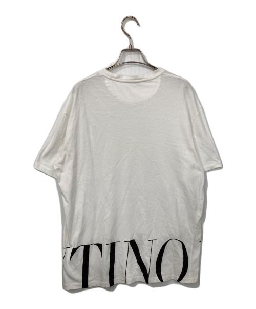 VALENTINO（ヴァレンティノ）VALENTINO (ヴァレンティノ) ロゴプリントTシャツ ホワイト サイズ:XXLの古着・服飾アイテム
