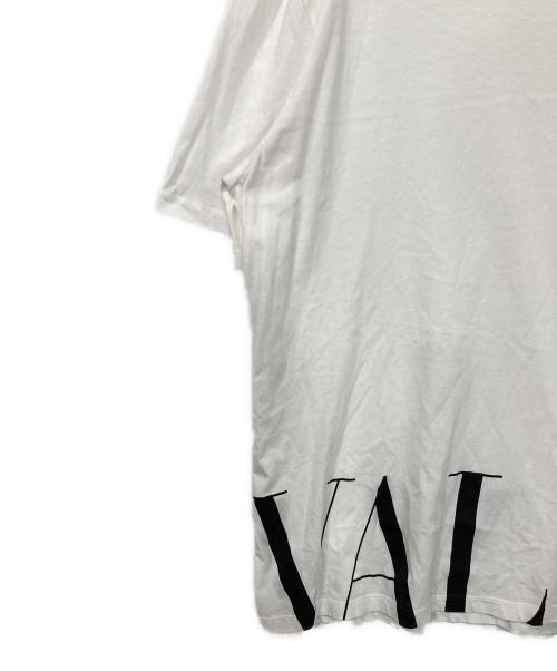 VALENTINO（ヴァレンティノ）VALENTINO (ヴァレンティノ) ロゴプリントTシャツ ホワイト サイズ:XXLの古着・服飾アイテム