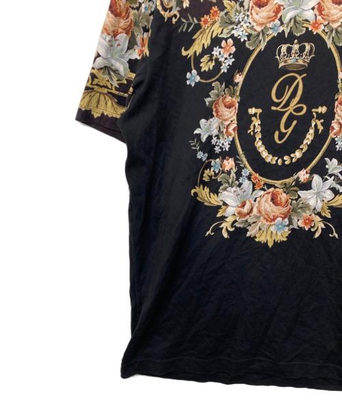 DOLCE & GABBANA（ドルチェ＆ガッバーナ）DOLCE & GABBANA (ドルチェ＆ガッバーナ) プリントTシャツ ブラック サイズ:52の古着・服飾アイテム