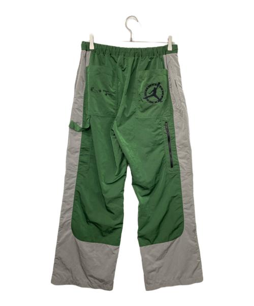 OFFWHITE（オフホワイト）OFFWHITE (オフホワイト) JORDAN (ジョーダン) ナイロントラックパンツ グリーン サイズ:Lの古着・服飾アイテム