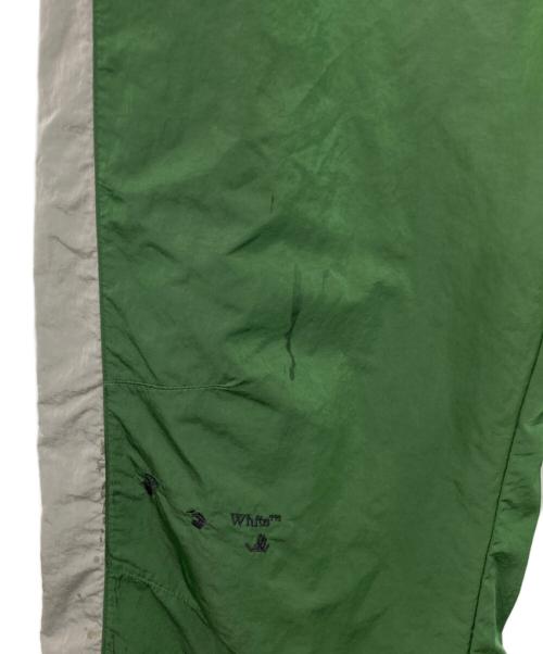 OFFWHITE（オフホワイト）OFFWHITE (オフホワイト) JORDAN (ジョーダン) ナイロントラックパンツ グリーン サイズ:Lの古着・服飾アイテム