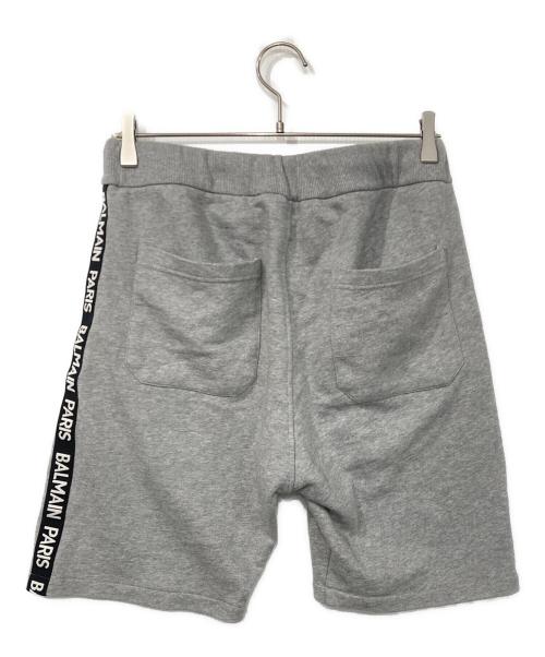 BALMAIN（バルマン）BALMAIN (バルマン) ハーフスウェットパンツ グレー サイズ:Mの古着・服飾アイテム