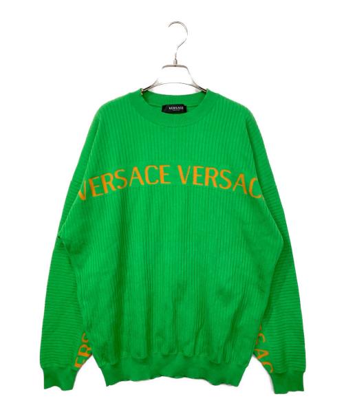VERSACE（ヴェルサーチェ）VERSACE (ヴェルサーチェ) Graphic Print Crewneck グリーン サイズ:46の古着・服飾アイテム