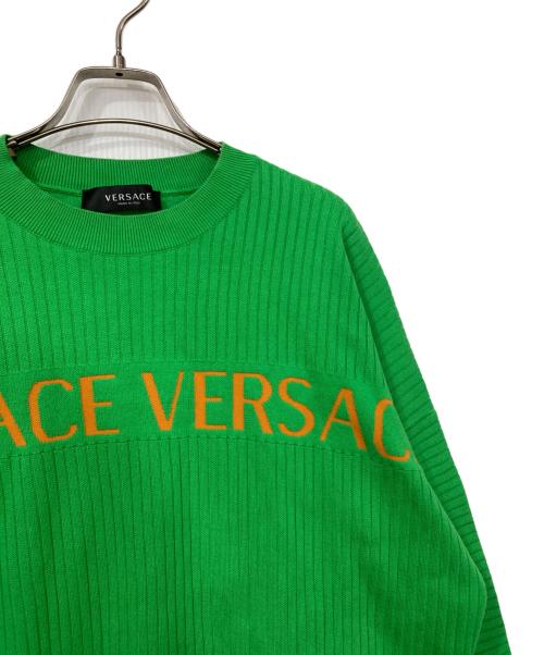 VERSACE（ヴェルサーチェ）VERSACE (ヴェルサーチェ) Graphic Print Crewneck グリーン サイズ:46の古着・服飾アイテム