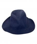 BORSALINOボルサリーノ）の古着「フェルト中折れハット」｜ネイビー