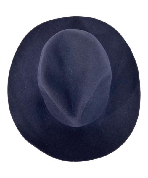 BORSALINO（ボルサリーノ）BORSALINO (ボルサリーノ) フェルト中折れハット ネイビーの古着・服飾アイテム