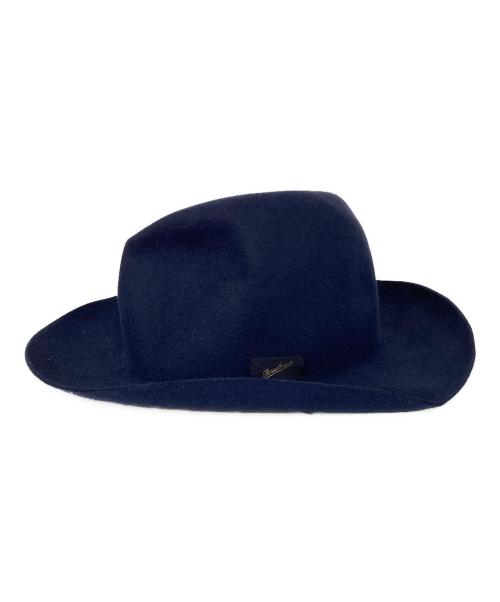BORSALINO（ボルサリーノ）BORSALINO (ボルサリーノ) フェルト中折れハット ネイビーの古着・服飾アイテム
