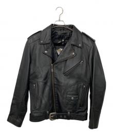 HARLEY-DAVIDSON（ハーレーダビッドソン）の古着「ダブルライダースジャケット」｜ブラック
