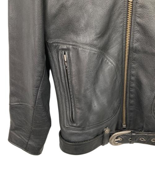 HARLEY-DAVIDSON（ハーレーダビッドソン）HARLEY-DAVIDSON (ハーレーダビッドソン) ダブルライダースジャケット ブラック サイズ:Ｍの古着・服飾アイテム
