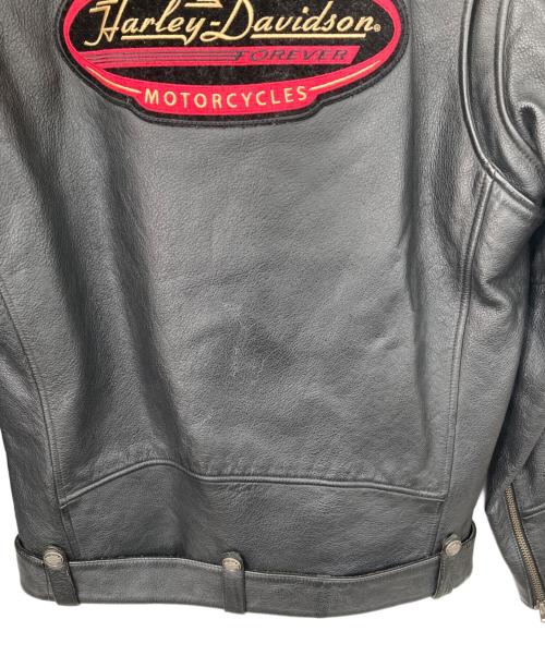 HARLEY-DAVIDSON（ハーレーダビッドソン）HARLEY-DAVIDSON (ハーレーダビッドソン) ダブルライダースジャケット ブラック サイズ:Ｍの古着・服飾アイテム
