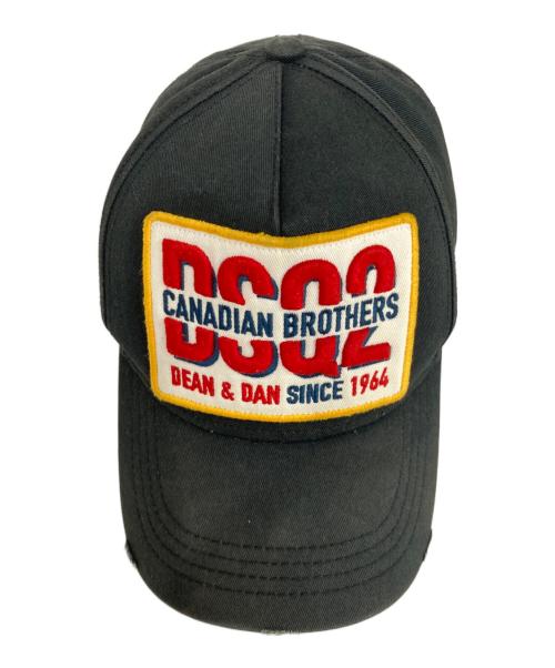 DSQUARED2（ディースクエアード）DSQUARED2 (ディースクエアード) キャップ ブラック サイズ:表記無しの古着・服飾アイテム