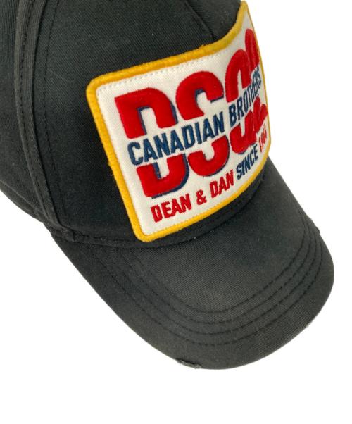 DSQUARED2（ディースクエアード）DSQUARED2 (ディースクエアード) キャップ ブラック サイズ:表記無しの古着・服飾アイテム