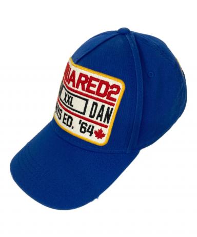 中古Dsquared2切替変形キャップハットjockeycap 中古・古着通販】DSQUARED2 (ディースクエアード) キャップ ブルー