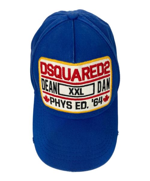 DSQUARED2（ディースクエアード）DSQUARED2 (ディースクエアード) キャップ ブルー サイズ:表記無しの古着・服飾アイテム