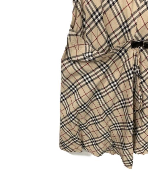 BURBERRY BLUE LABEL（バーバリー ブルー レーベル）BURBERRY BLUE LABEL (バーバリー ブルー レーベル) ノバチェックノースリーブワンピース ベージュ サイズ:38の古着・服飾アイテム