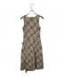 BURBERRY BLUE LABEL (バーバリー ブルー レーベル) ノバチェックノースリーブワンピース ベージュ サイズ:38：7000円
