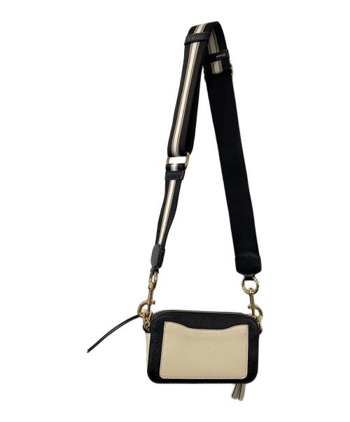 MARC JACOBS（マークジェイコブス）MARC JACOBS (マークジェイコブス) SNAPSHOT CROSSBODY BAG ベージュ×ブラックの古着・服飾アイテム