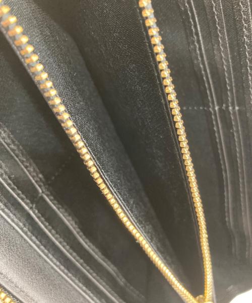 BLUE LABEL CRESTBRIDGE（ブルーレーベルクレストブリッジ）BLUE LABEL CRESTBRIDGE (ブルーレーベルクレストブリッジ) ラウンドファスナー長財布 ブラックの古着・服飾アイテム