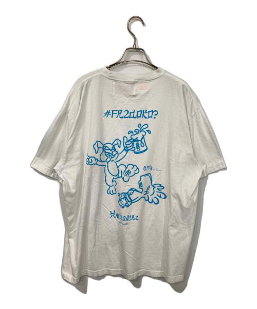 #FR2（エフアールツー）#FR2 (エフアールツー) hangoverz clothez (ハングオーバーズ) 頭狂二日酔兎Tシャツ ホワイト サイズ:XLの古着・服飾アイテム