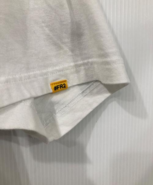 #FR2（エフアールツー）#FR2 (エフアールツー) hangoverz clothez (ハングオーバーズ) 頭狂二日酔兎Tシャツ ホワイト サイズ:XLの古着・服飾アイテム