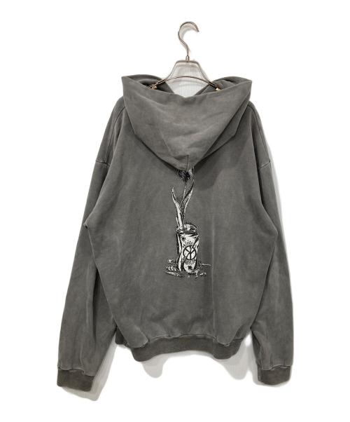 BABYLONE（バビロン）BABYLONE (バビロン) Wasted Youth (ウェイステッドユース) コラボロゴパーカー グレー サイズ:Lの古着・服飾アイテム