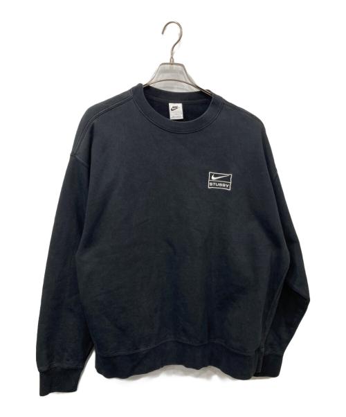stussy（ステューシー）stussy (ステューシー) NIKE (ナイキ) Wash Crew ブラック サイズ:Lの古着・服飾アイテム