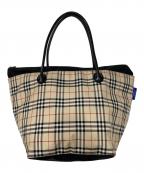 BURBERRY BLUE LABELバーバリー ブルー レーベル）の古着「ノバチェックトートバッグ」｜ベージュ