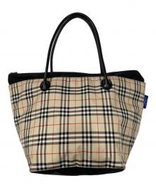 BURBERRY BLUE LABEL（バーバリー ブルー レーベル）の古着「ノバチェックトートバッグ」｜ベージュ