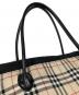 中古・古着 BURBERRY BLUE LABEL (バーバリー ブルー レーベル) ノバチェックトートバッグ ベージュ：9000円