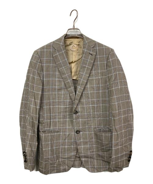 CARUSO（カルーゾ）CARUSO (カルーゾ) テーラードジャケット グレー サイズ:46の古着・服飾アイテム