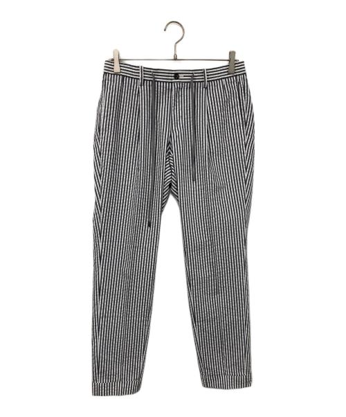 UNIVERSAL LANGUAGE（ユニバーサルランゲージ）UNIVERSAL LANGUAGE (ユニバーサルランゲージ) ストライプパンツ ネイビー×ホワイト サイズ:Sの古着・服飾アイテム