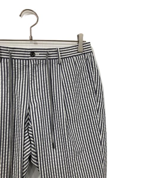 UNIVERSAL LANGUAGE（ユニバーサルランゲージ）UNIVERSAL LANGUAGE (ユニバーサルランゲージ) ストライプパンツ ネイビー×ホワイト サイズ:Sの古着・服飾アイテム