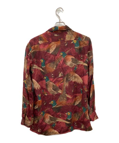 POLO RALPH LAUREN（ポロ・ラルフローレン）POLO RALPH LAUREN (ポロ・ラルフローレン) キジ柄ウールシャツ レッド サイズ:Sの古着・服飾アイテム