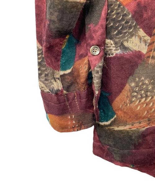 POLO RALPH LAUREN（ポロ・ラルフローレン）POLO RALPH LAUREN (ポロ・ラルフローレン) キジ柄ウールシャツ レッド サイズ:Sの古着・服飾アイテム